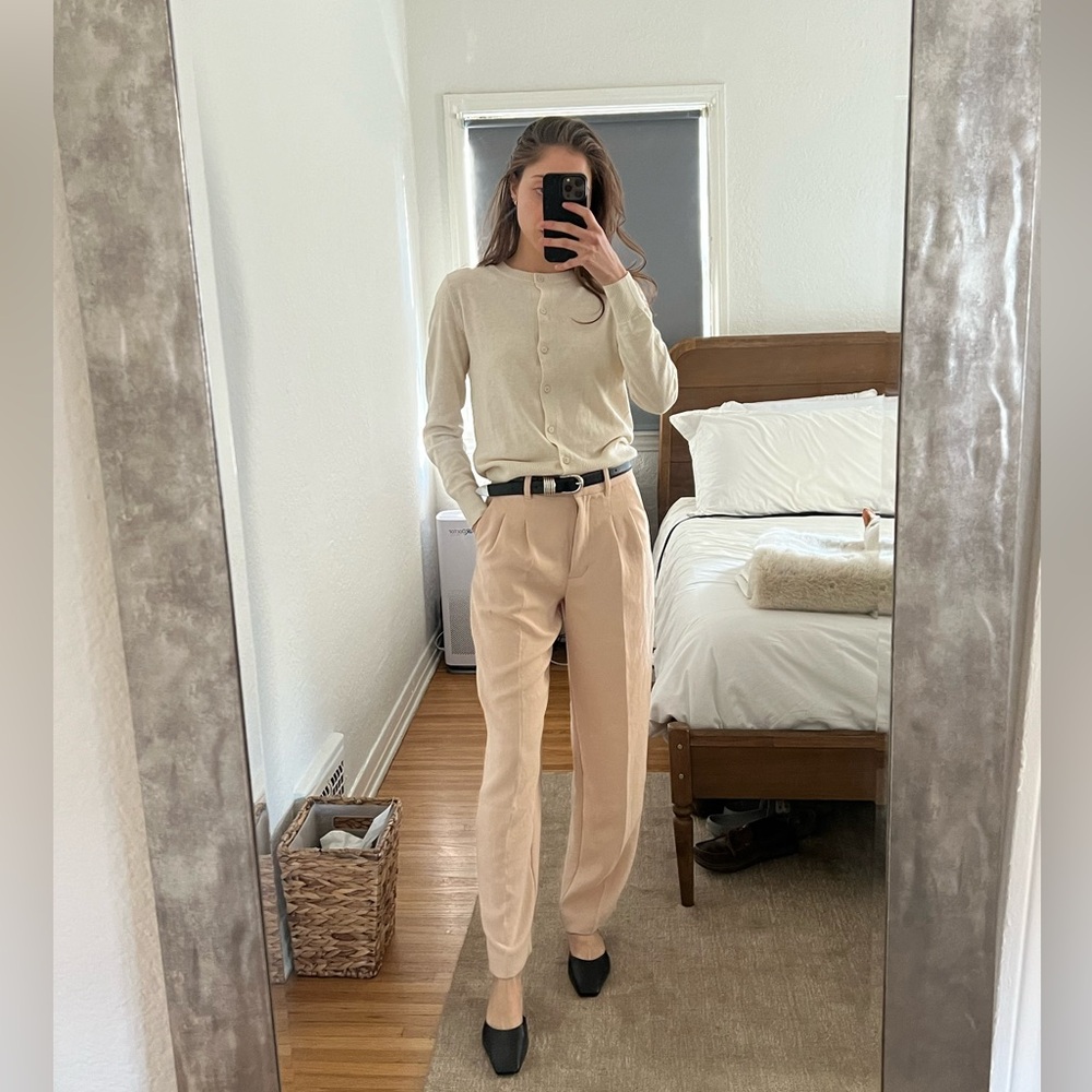 Aritzia Tan Trousers